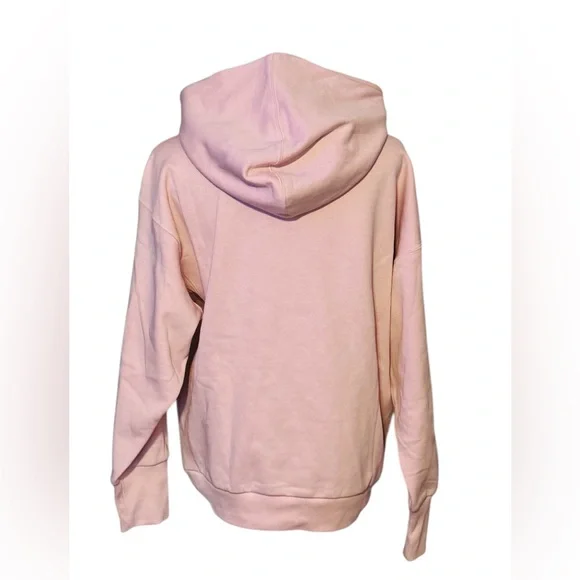 NWT Adidas Sportswear All Season Fleece Loose Hoodie Women Hoodies Sandy-Pink - Picture 3 of 7